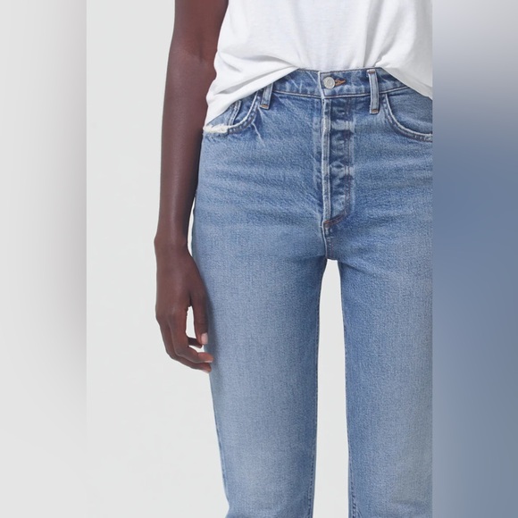 Agolde Riley Long High Rise Jeans - Picture 4 of 8